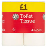 Euro Shopper Toilet Tissue 4 Rolls (Case of 12)  Adomoo